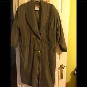 Silk trench coat